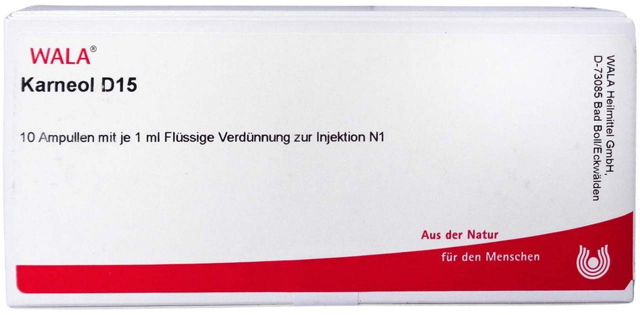 Karneol D 15 Ampullen 10 X 1 ml