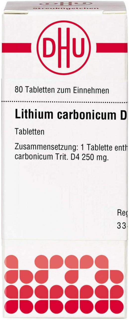 Lithium Carbonicum D 4 Tabletten 80 Stück