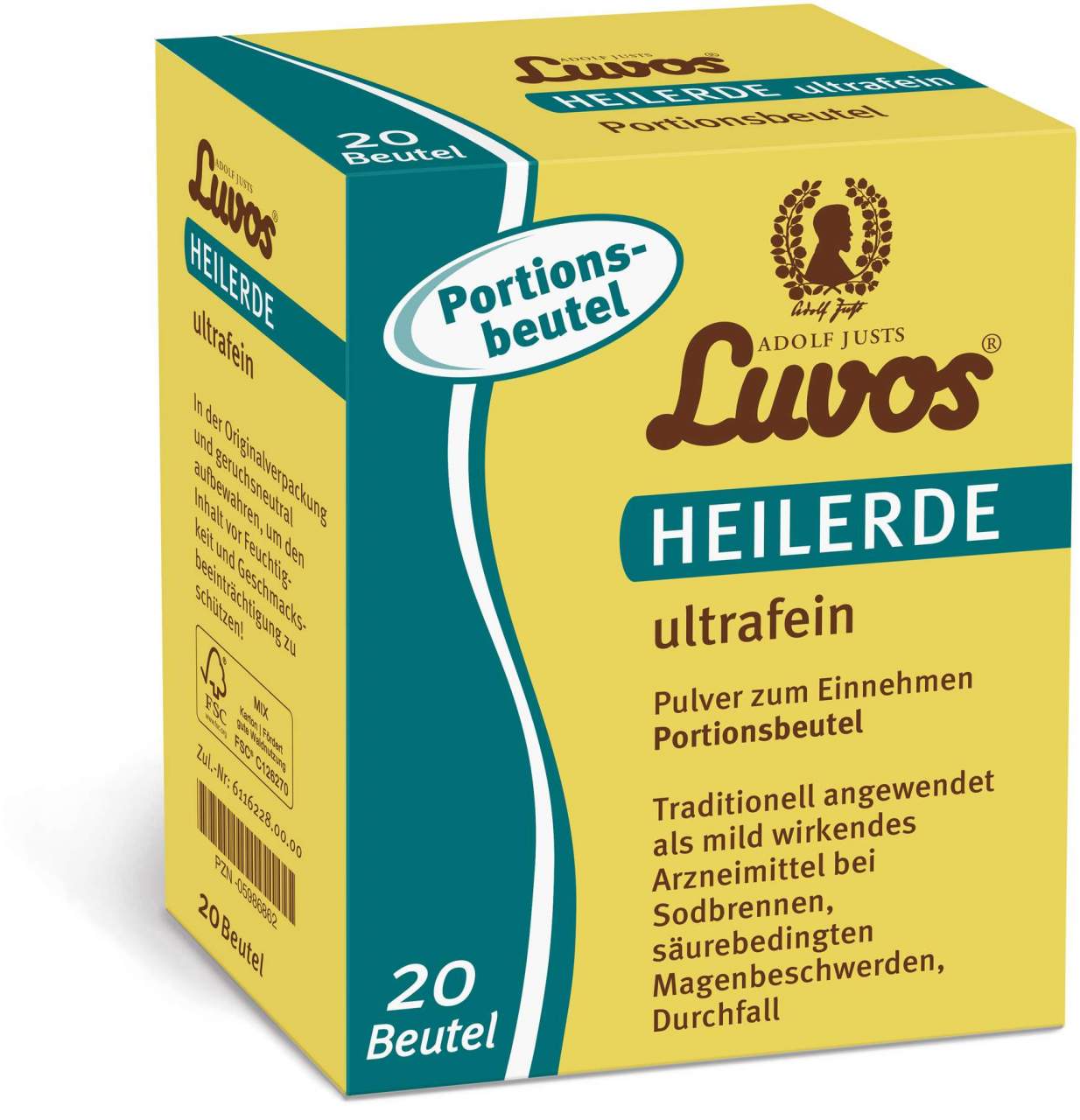 Luvos Heilerde Ultrafein Portionsbeutel 20 X 6
