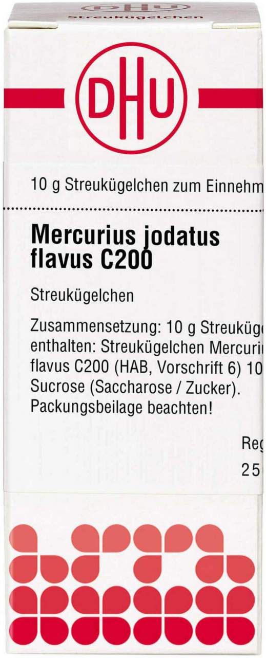 Mercurius Jodatus Flavus C 200 Globuli 10 G