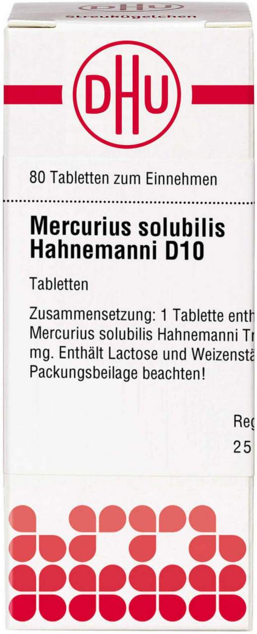 Mercurius Solubilis Hahnemanni D 10 Tabletten 80 S