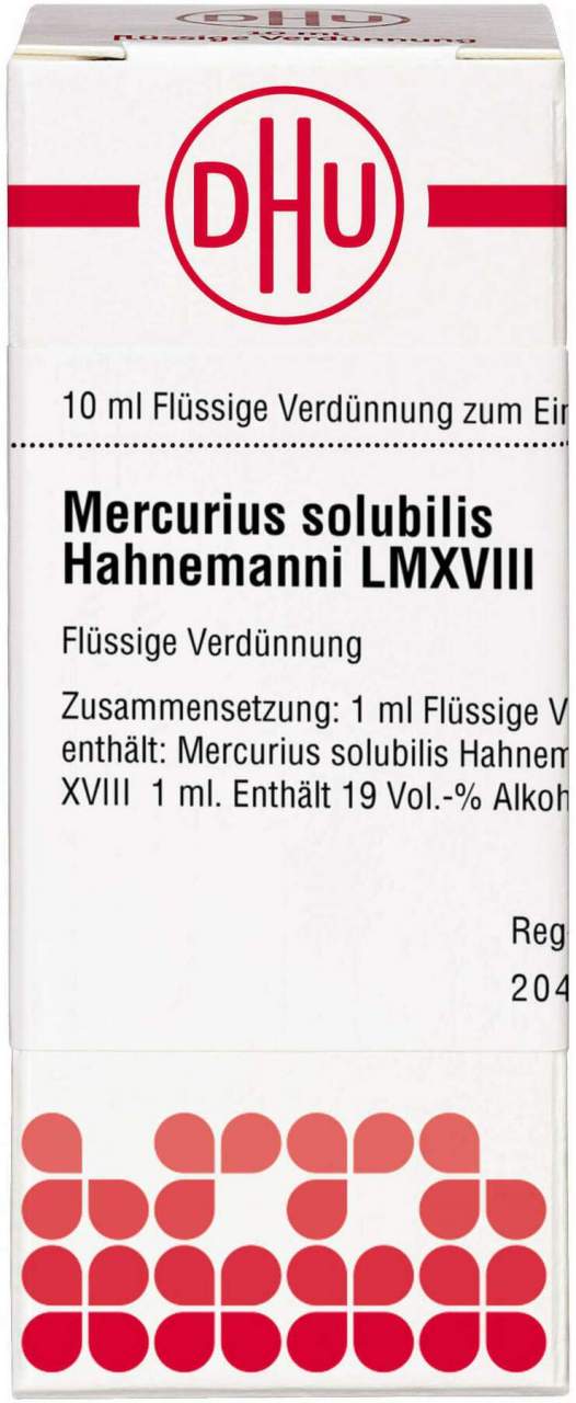 Mercurius Solubilis Hahnemanni Lm Xviii Dilution 10 ml