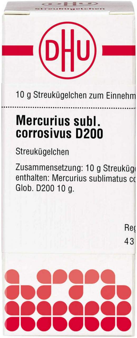 Mercurius Sublimatus Corrosivus D 200 Globuli 10 G