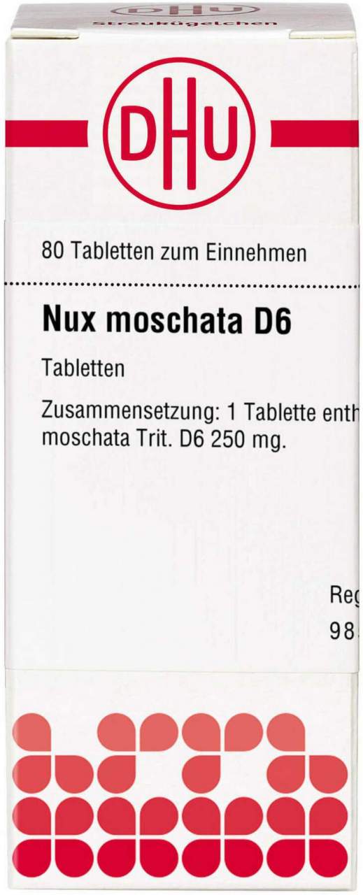 Nux Moschata D 6 Tabletten 80 Stück