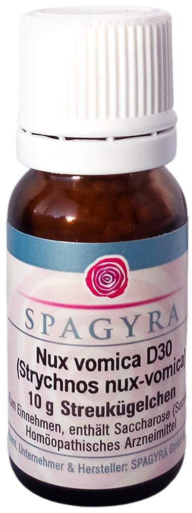 Nux Vomica D 30 Strychnos Nux-Vomica Globuli 10 G