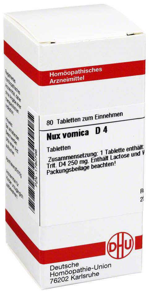 Nux Vomica D 4 80 Tabletten