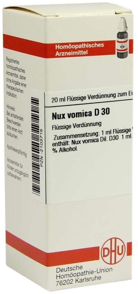Nux Vomica D30 Dilution 20 ml Dilution
