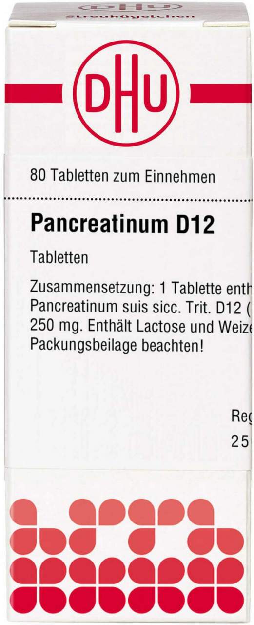 Pancreatinum D 12 80 Tabletten