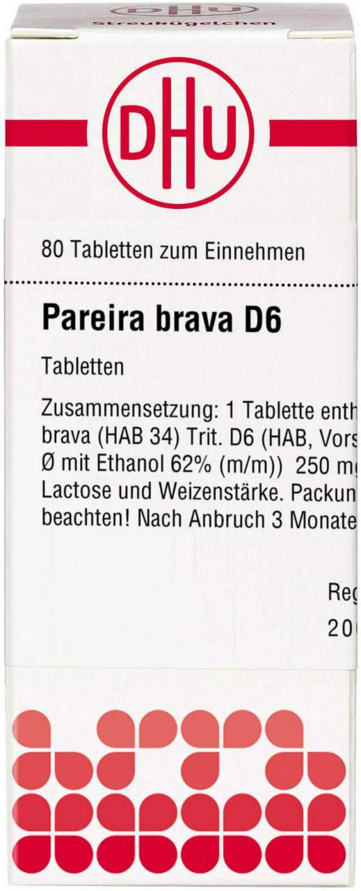 Pareira Brava D 6 Tabletten 80 Stück