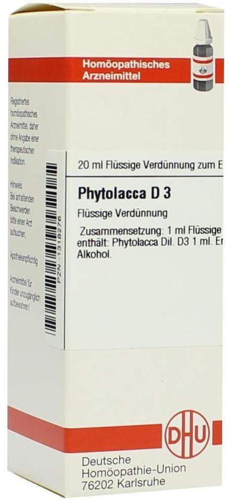Phytolacca D 3 Dilution