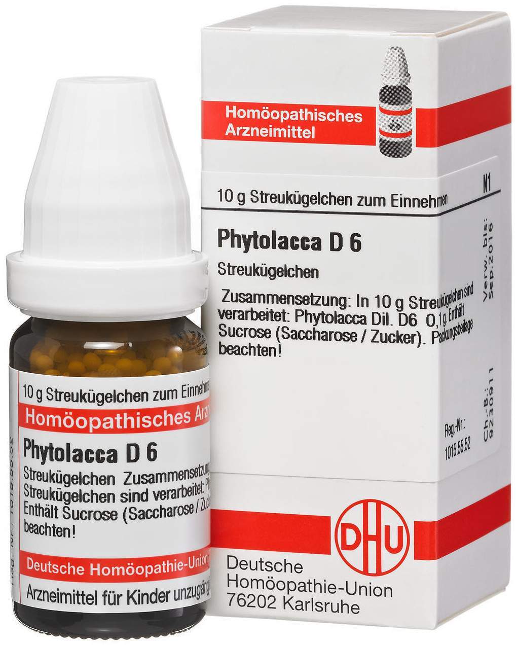 Phytolacca D 6 10 G Globuli
