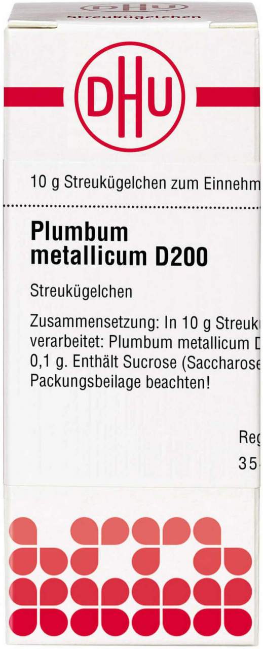 Plumbum Metallicum D 200 Globuli 10 G