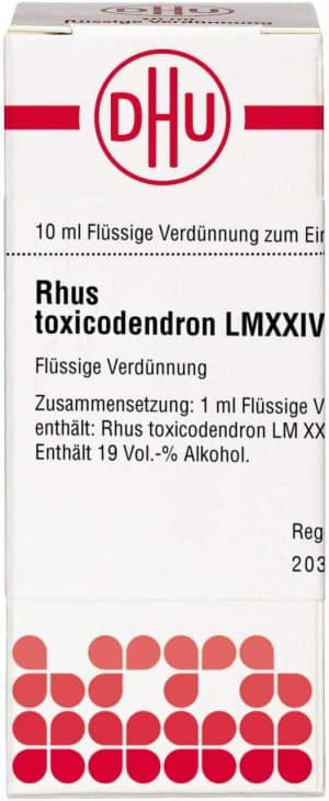 Rhus Toxicodendron Lm Xxiv Dilutio 10 ml