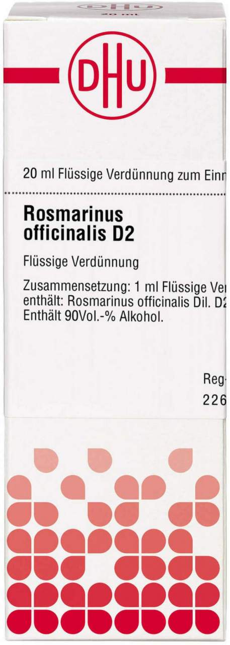 Rosmarinus Officinalis D 2 Dilution 20 ml