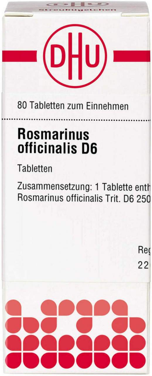 Rosmarinus Officinalis D 6 Tabletten 80 Stück