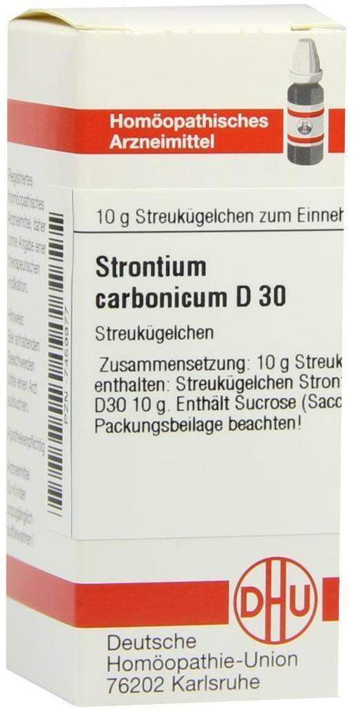 Strontium Carbonicum D 30 Globuli 10 G