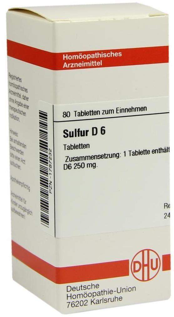 Sulfur D6 Tabletten 80 Tabletten