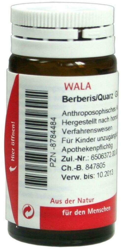 Wala Berberis Quarz 20 G Globuli