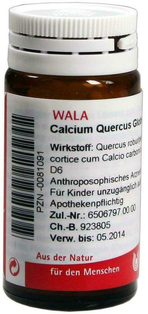 Wala Calcium Quercus Velati 20 G Globuli