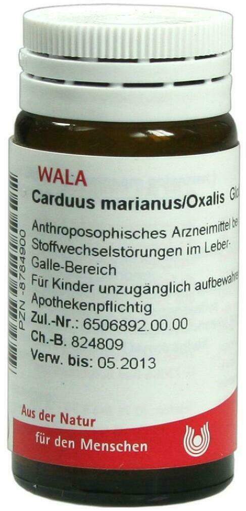 Wala Carduus Marianus Oxalis 20 G Globuli