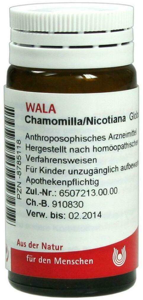 Wala Chamomilla Nicotiana 20 G Globuli