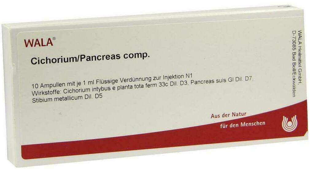 Wala Cichorium Pancreas Comp. 10 X 1 ml Ampullen