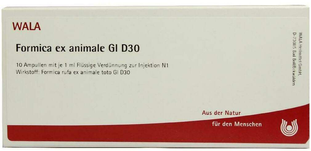 Wala Formica Ex Animale Gl D30 10 X 1 ml Ampullen