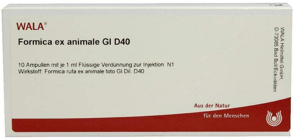Wala Formica Ex Animale Gl D40 10 X 1 ml Ampullen
