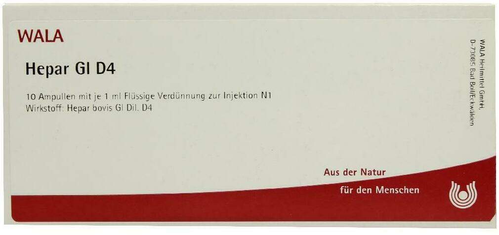 Wala Hepar Gl D4 10 X 1 ml Ampullen