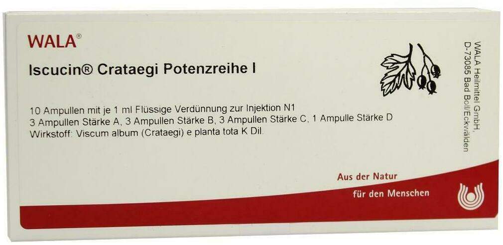 Wala Iscucin Crataegi Potenzreihe I 10 X 1 ml Ampullen