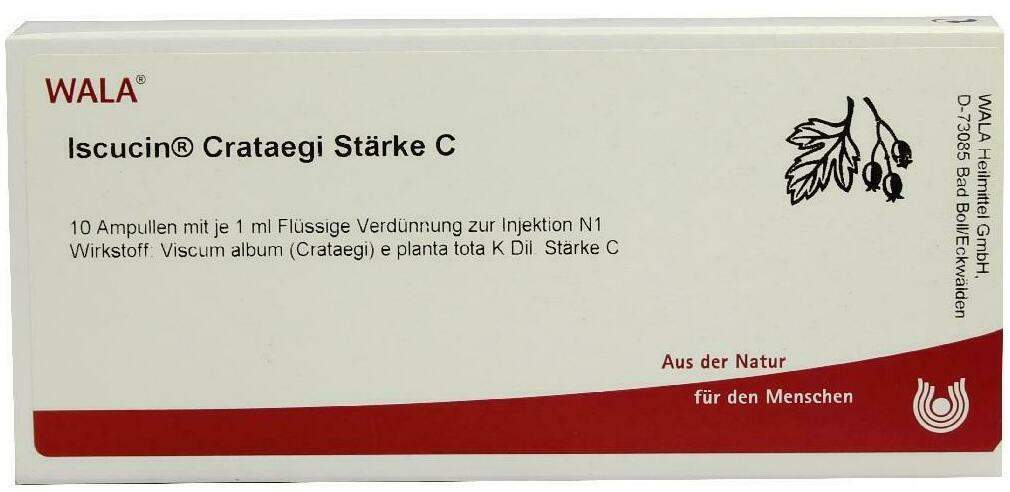 Wala Iscucin Crataegi Stärke C 10 X 1 ml Ampullen