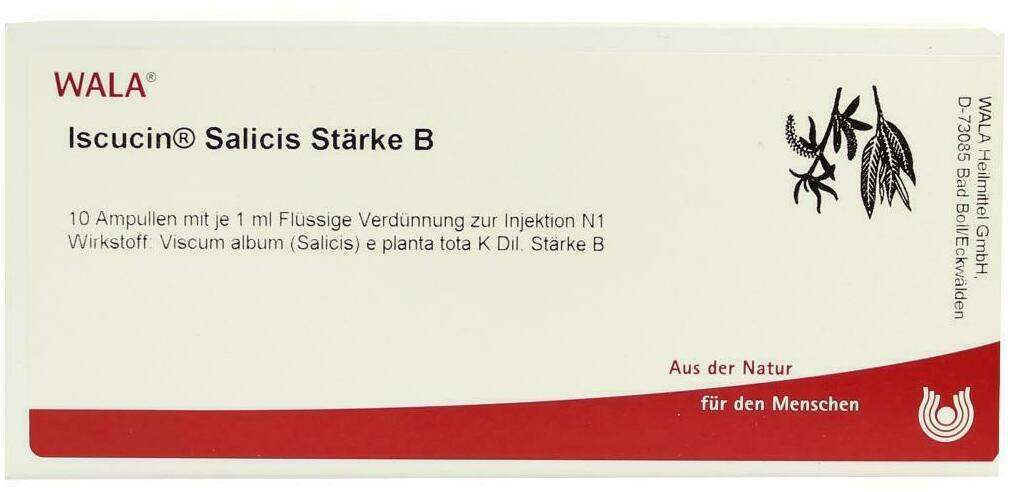 Wala Iscucin Salicis Stärke B 10 X 1 ml Ampullen