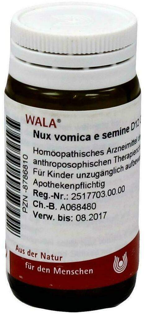 Wala Nux Vomica E Semine D12 20 G Globuli