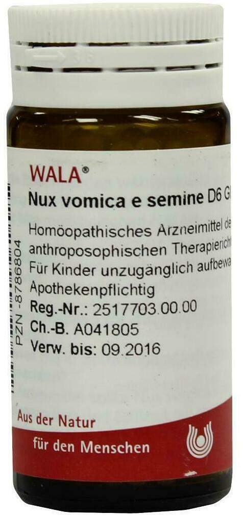 Wala Nux Vomica E Semine D6 20 G Globuli