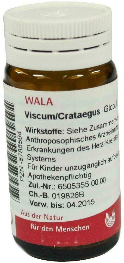 Wala Viscum Crataegus 20 G Globuli