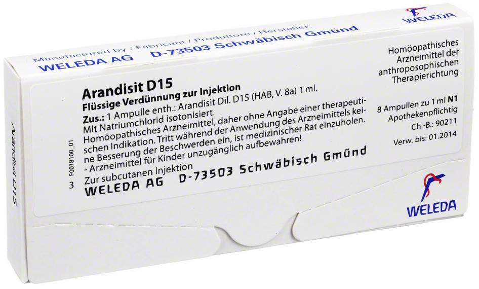 Weleda Arandisit D15 8 X 1 ml Ampullen