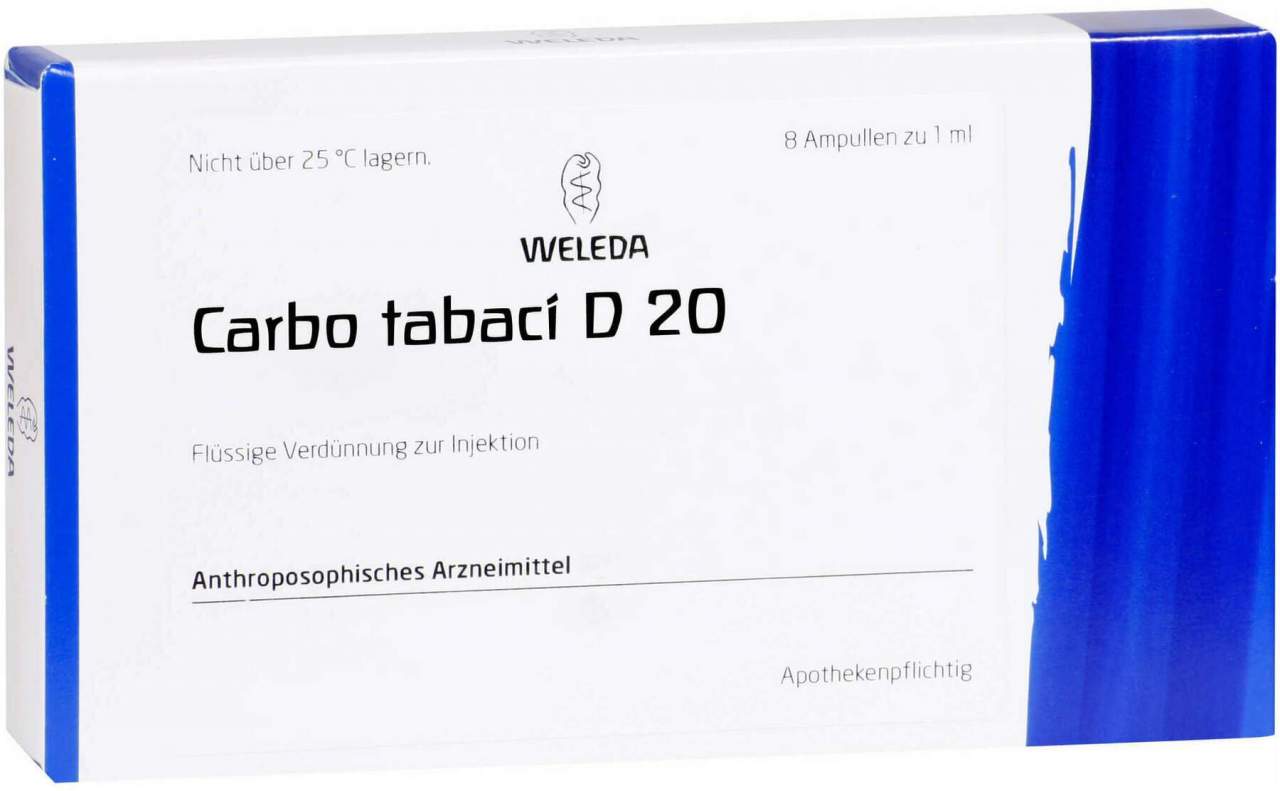 Weleda Carbo Tabaci D20 8 X 1 ml Ampullen