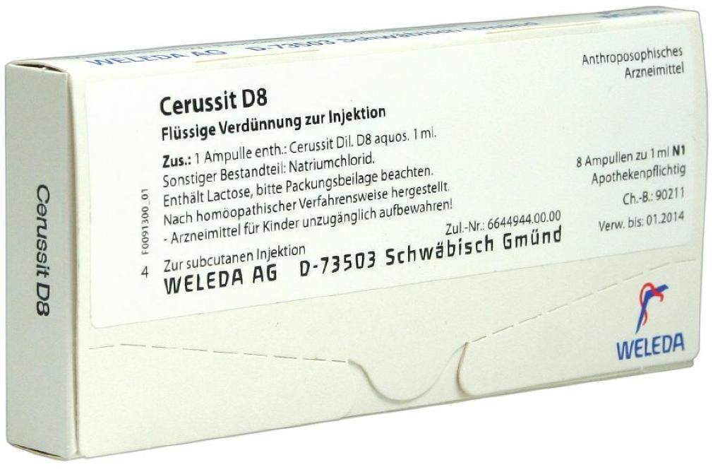Weleda Cerussit D8 8 X 1 ml Ampullen