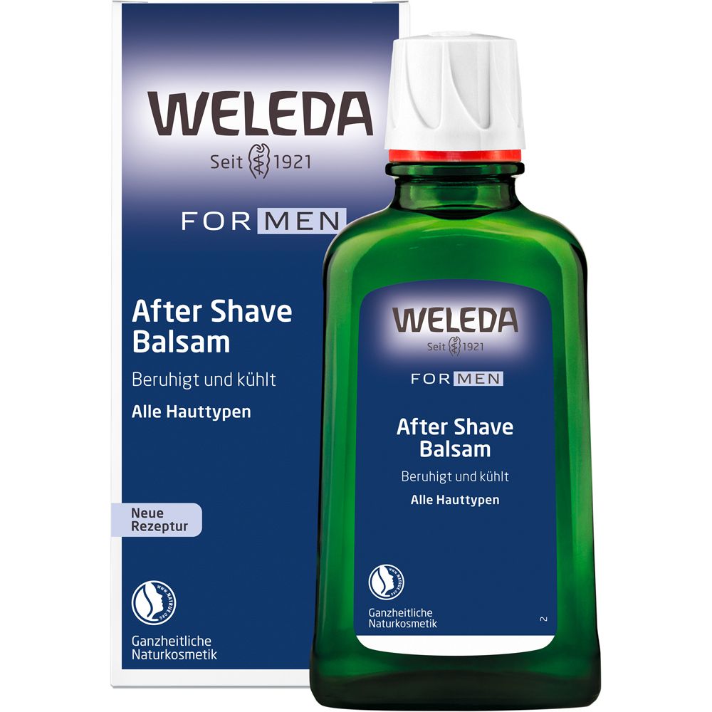 Weleda For Men After Shave Balsam - beruhigt nach der Trocken- oder Nassrasur mit Aloe Vera-Gel