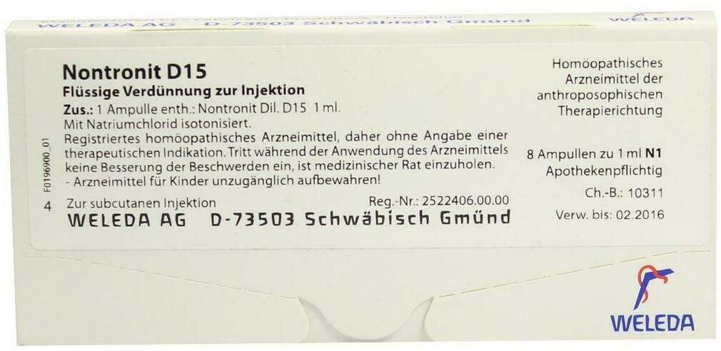Weleda Nontronit D15 8 X 1 ml Ampullen