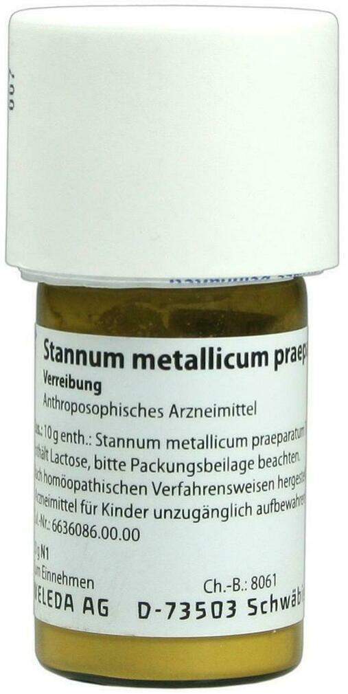 Weleda Stannum Metallicum Praeparatum D12 20 G Trituraiton